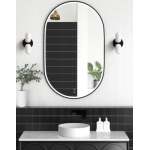 Noosa Led 900(H)x600(W) Black Metal Frame Mirror- Install Horizontal or Vertical